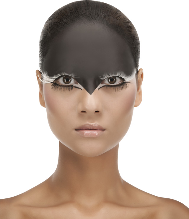 Model_Zwart wenkbrauwen_strak maken