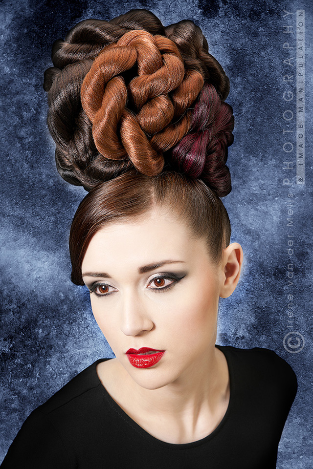 extreme, fashionfotograaf, hair, modefotograaf, Irene van der Meijs, beeldbewerker